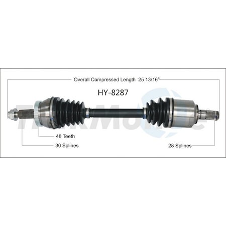 Surtrack Axle Cv Axle Shaft, Hy-8287 HY-8287